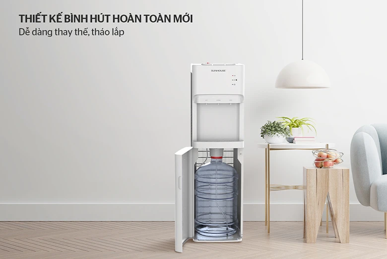Cây nước nóng lạnh Sunhouse SHD9633 cấu tạo hút bình