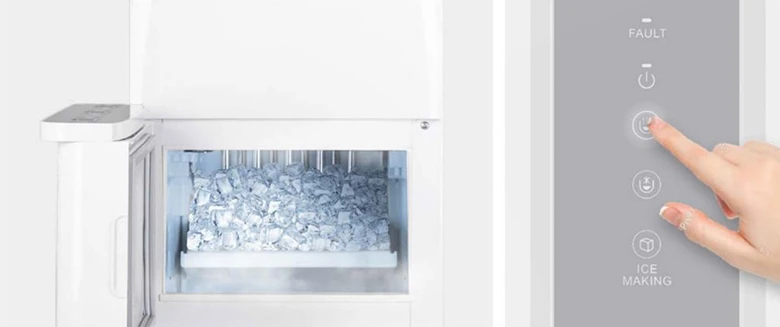 Máy làm nóng lạnh nước uống có chức năng làm đá viên KG65A3 nhanh chóng