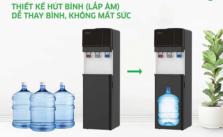 Cây nước nóng lạnh Kangaroo KG64A3 bình hút âm nhắc đến thiết kế