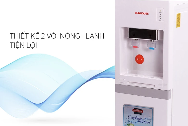  Cây nước nóng lạnh Sunhouse SHD9602 cho chúng ta 2 vòi tiện lợi
