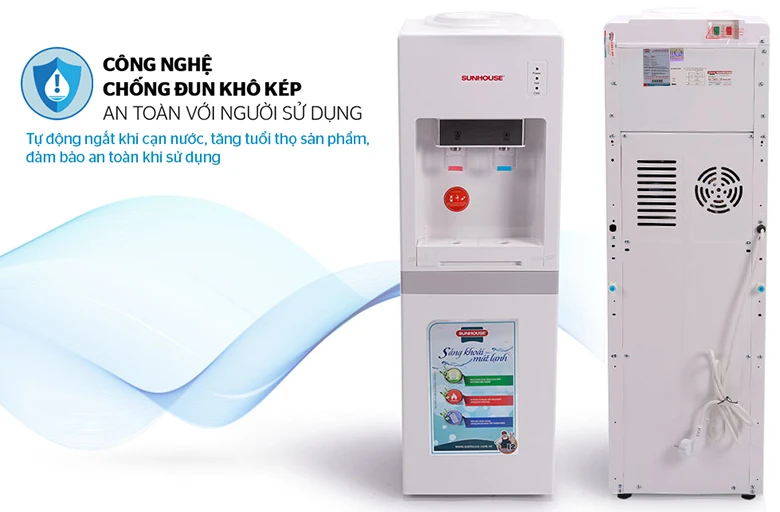 Cây nước nóng lạnh Sunhouse SHD9602 chống đun khô an toàn cho người dùng