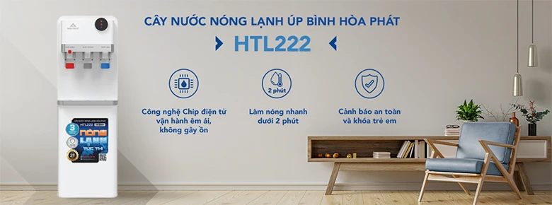 Cây nước nóng lạnh Hòa Phát HTL222