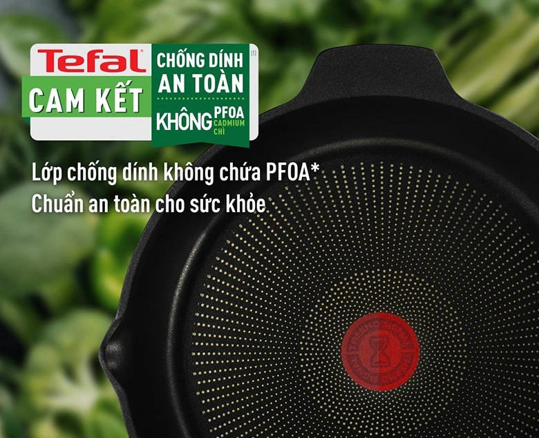 Chảo đúc cao cấp Tefal Robusto có miệng rót 28cm E2491944 chống dính an toàn