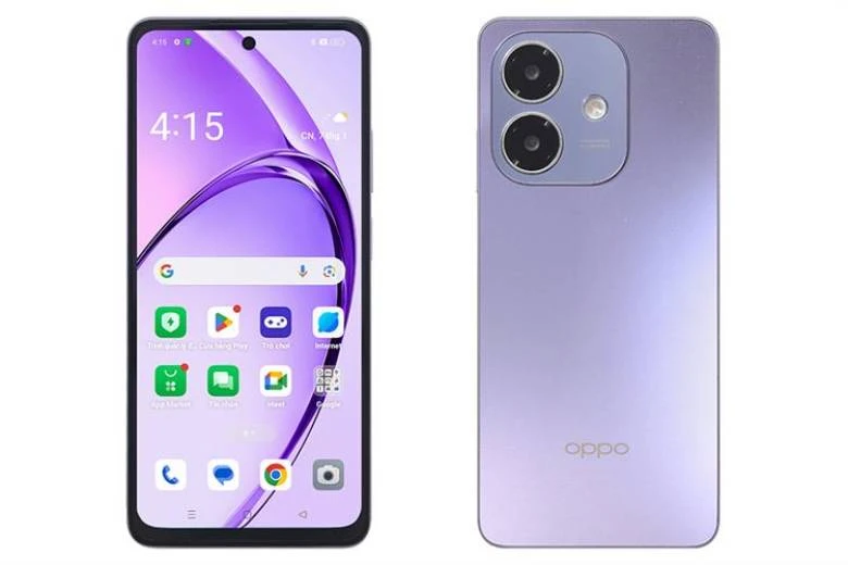Thiết kế hiện đại -  Điện thoại Oppo A3 6GB/128GB CPH2669 Tím