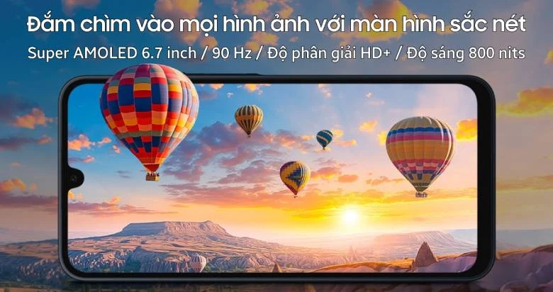 Điện thoại Samsung Galaxy A16 5G 8GB/128GB mint màn hình sắc nét