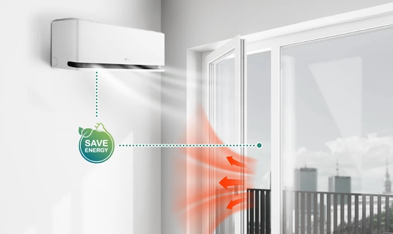 Điều hòa LG IDH09M1 có cơ chế phát hiện cửa sổ mở
