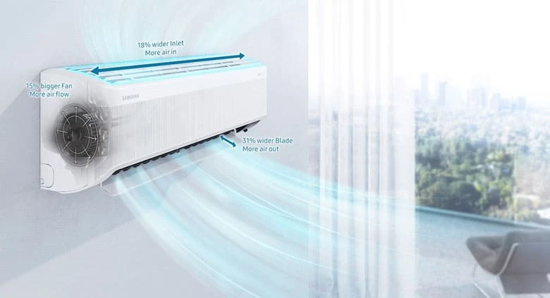 Điều hòa Samsung Inverter AR10CYFAAWKNSV - Thiết kế cải tiến