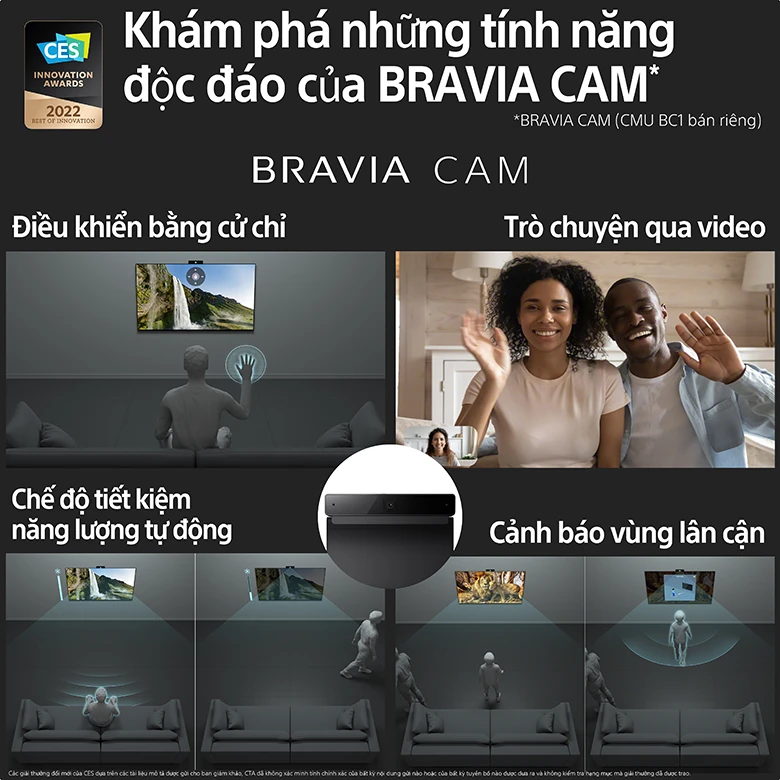 Tương thích Bravia CAM gọi điện rõ nét - Tivi Sony 43X81DK 4K