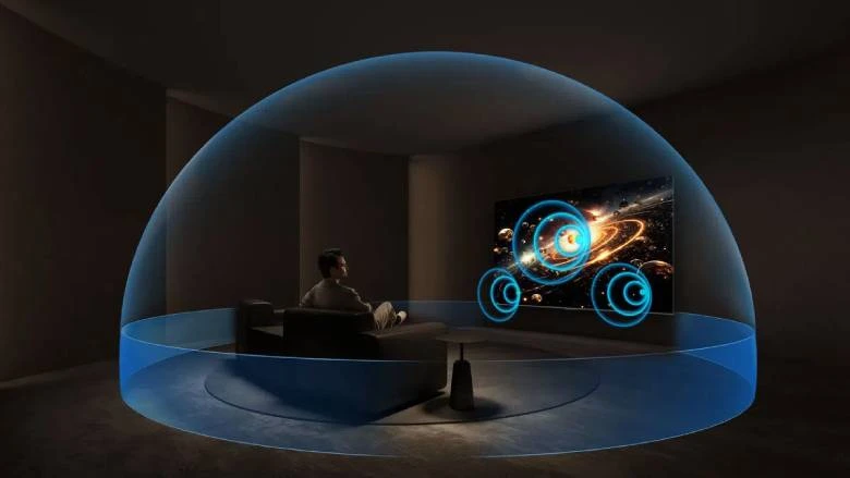 Google Tivi TCL QD-MiniLED 4K 55 inch 55C6K - Âm thanh sống động với ONKYO và Dolby Atmos