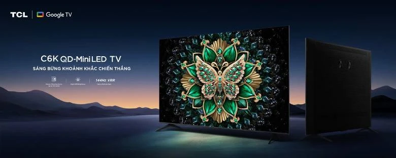 Google Tivi TCL QD-MiniLED 4K 98 inch 98C6K