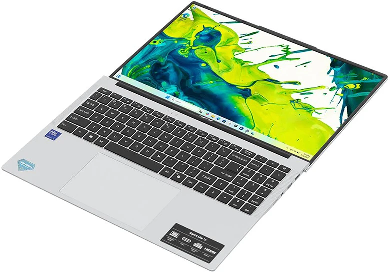 Laptop Acer Aspire Lite 16 AI AL16-71P-5674 sở hữu bản lề mở 180 độ