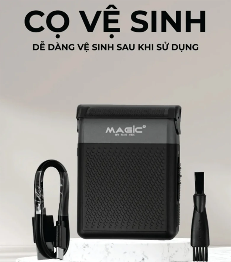 Dễ dàng vệ sinh - Máy cạo râu Magic B-62