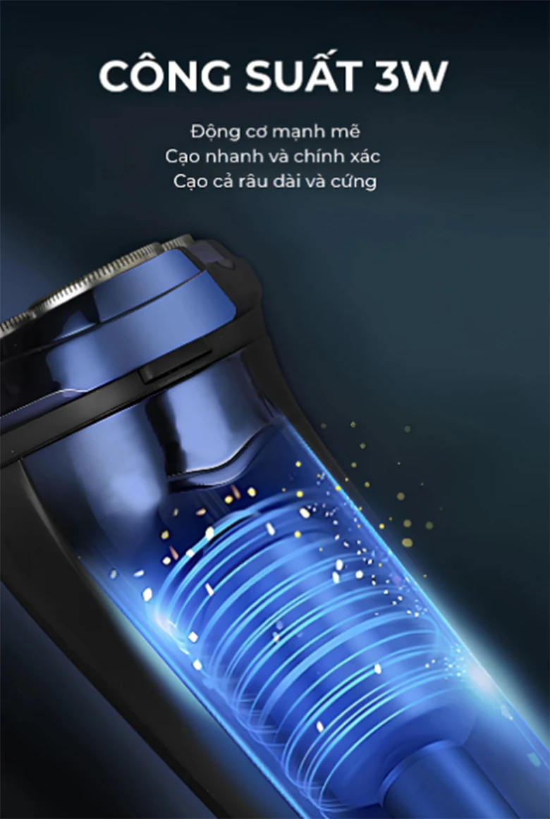 Công suất 3W - Máy cạo râu Magic B-63