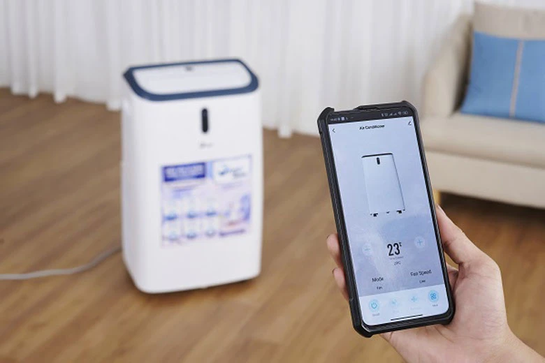 Máy điều hoà di động thông minh FujiE MPAC12 - Điều khiển từ xa tiện lợi