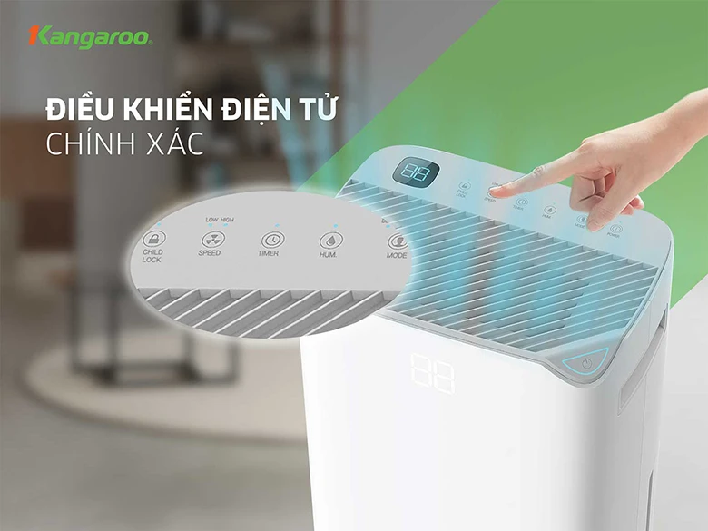 Máy hút ẩm Kangaroo KGDH20 điều khiển cảm ứng