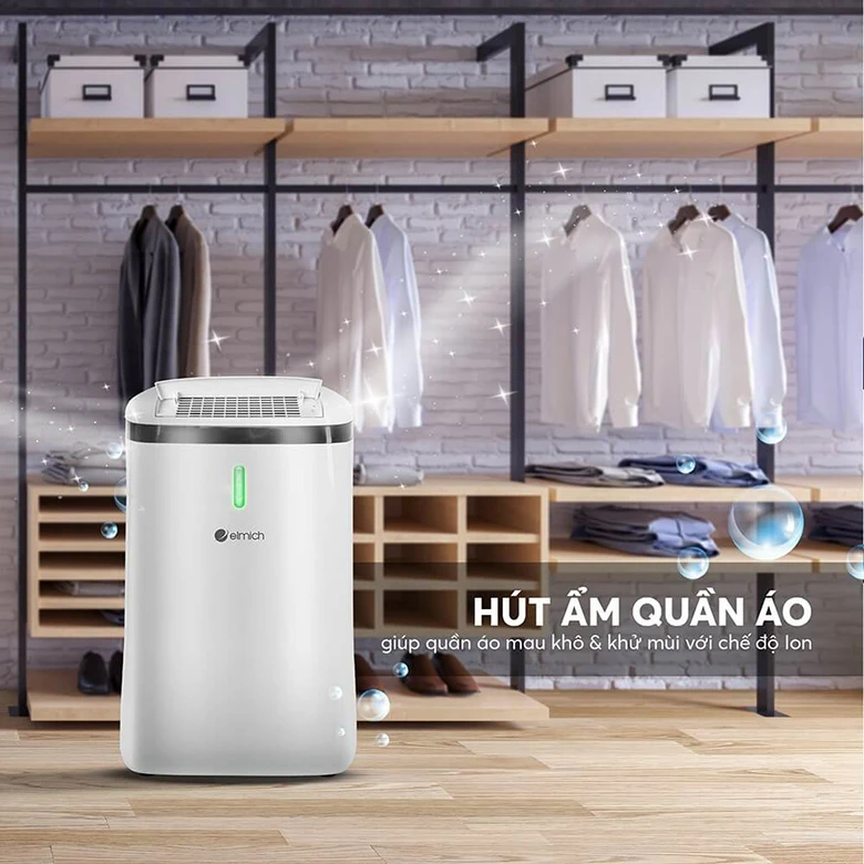 Máy hút ẩm Elmich DE-3923 sấy khô quần áo