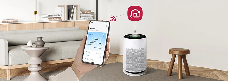 Máy lọc không khí LG PuriCare 360 HIT AS60GHWG0.ABAE điều khiển từ xa