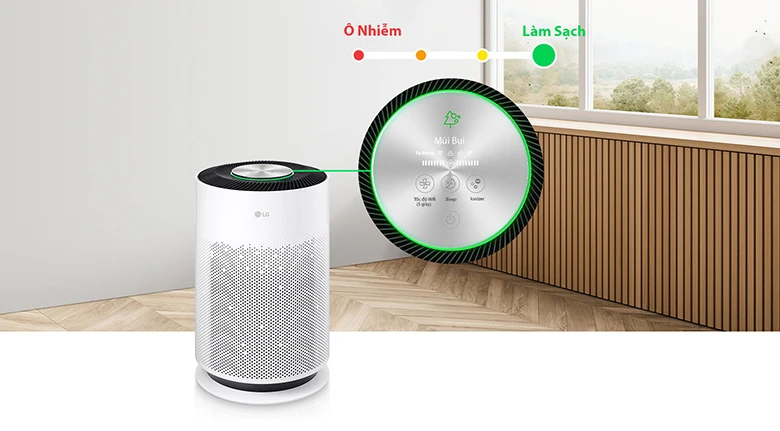 Máy lọc không khí LG PuriCare 360 HIT AS60GHWG0.ABAE điều khiển cảm ứng