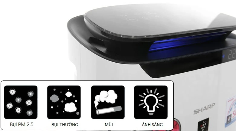 Công nghệ Plasmacluster ion diệt khuẩn lọc mùi an toàn - Máy lọc không khí Sharp FP-J60E-W