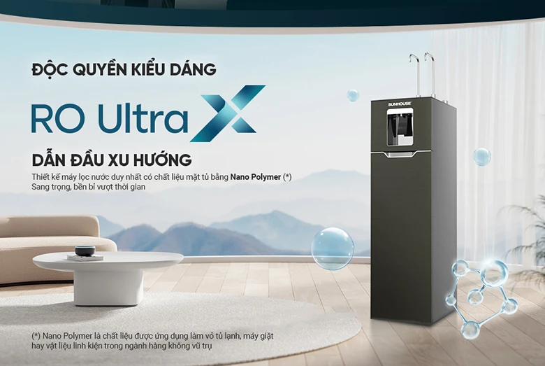Máy lọc nước RO UltraX Sunhouse SHA76668SH thiết kế kiểu dáng SLIM sang trọng và đẳng cấp