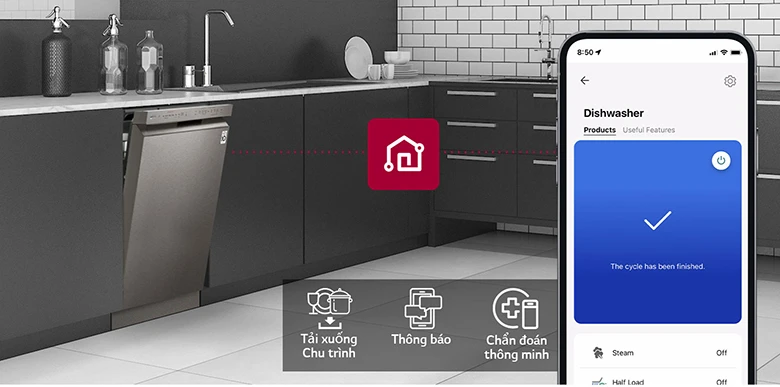 Máy rửa bát LG XD4 - LDT14BLA4 LG thinQ