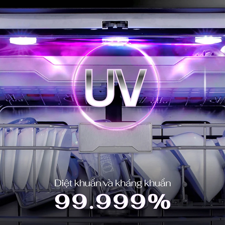 Máy rửa bát Zemmer DWZ950IS - Diệt khuẩn bằng tia UV