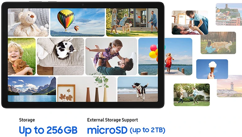 Máy tính bảng Samsung Galaxy Tab A11+ Wifi 8GB/256GB Xám hỗ trợ thẻ nhớ 2TB