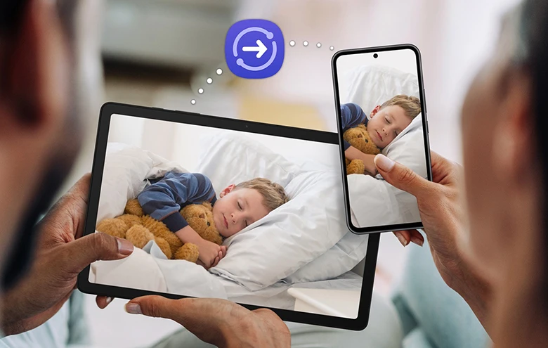 Máy tính bảng Samsung Galaxy Tab A9 Plus WiFi 4GB/64GB 2023 Xanh Navy dễ dàng chia sẻ