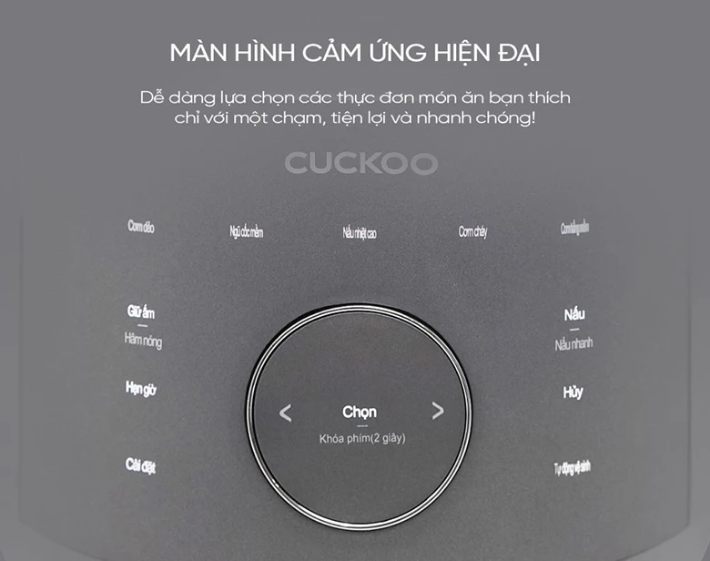 Điều khiển điện tử cảm ứng - Nồi cơm điện tử áp suất cao tần Cuckoo 1.08 lít CRP-LHBR0600F/GRGRCRCKV