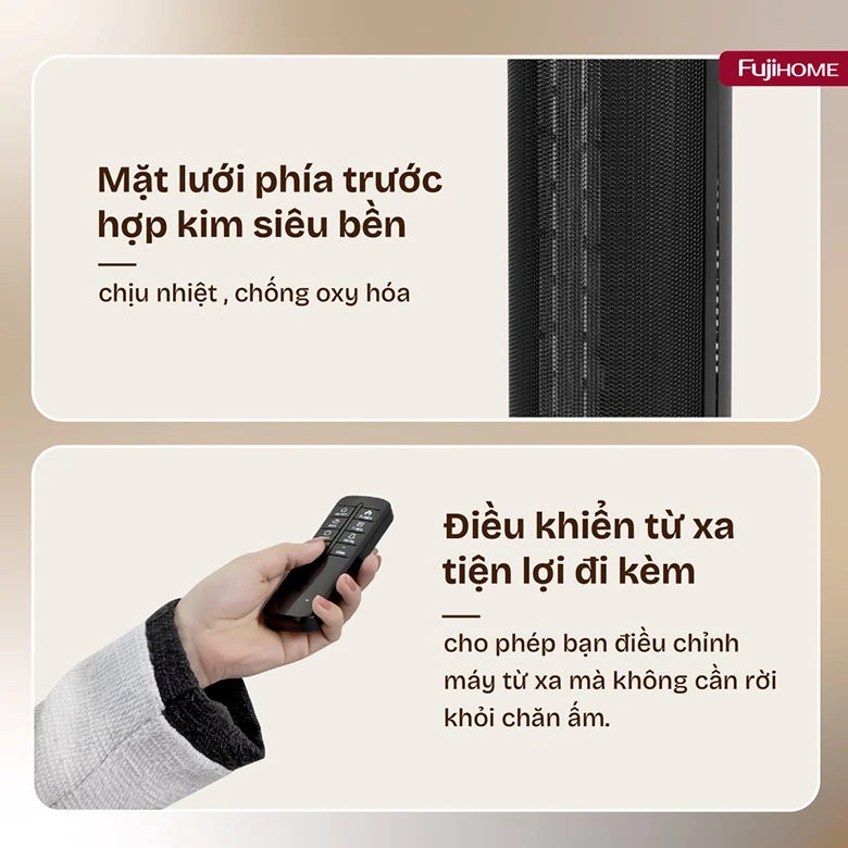 Điều khiển thông minh - Quạt sưởi gốm Fujihome FH1950