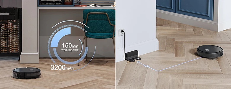 Robot hút bụi Ecovacs Deebot U2 Pro tự động sạc