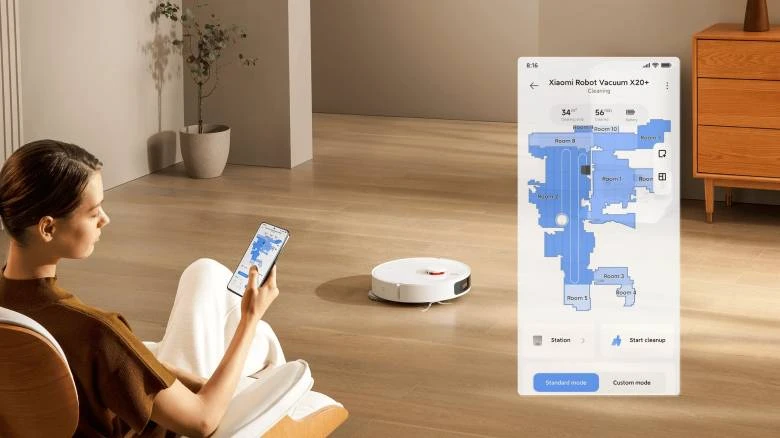  Robot hút bụi lau nhà Xiaomi Vacuum X20+ - điều hướng laser LDS thông minh