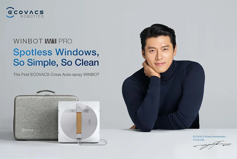Thiết kế Robot lau kính Ecovacs Winbot W1 Pro