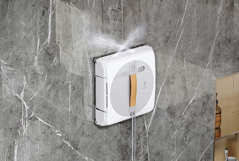 Robot lau kính Ecovacs Winbot W1 Pro phun tia nước