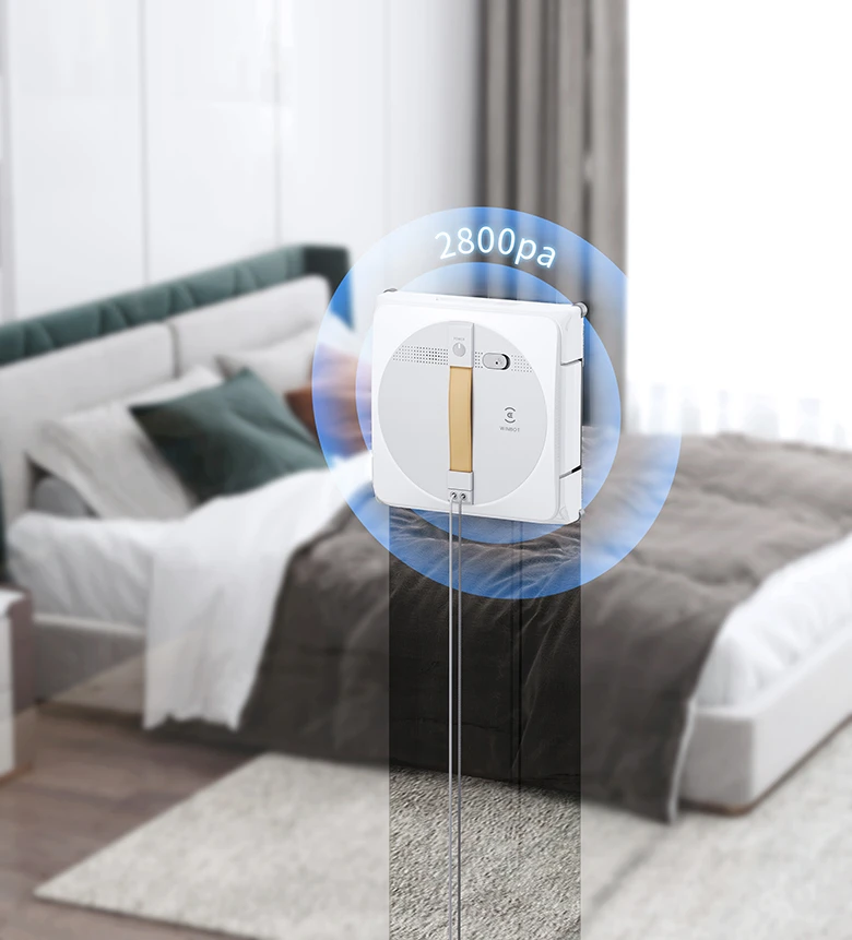 Robot lau kính Ecovacs Winbot W1 Pro lực hút cực chắc