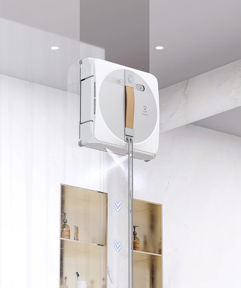 Robot lau kính Ecovacs Winbot W1 Pro bảo vệ 8 cấp