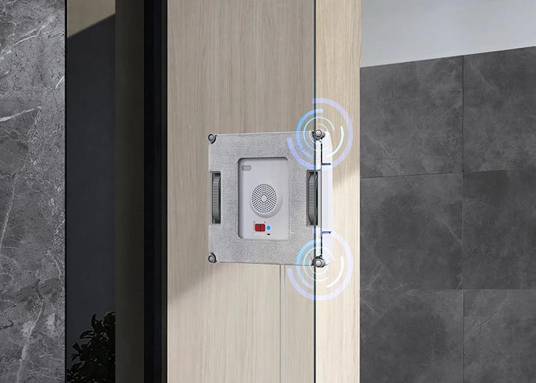 Robot lau kính Ecovacs Winbot W1 Pro  nhận diện kính