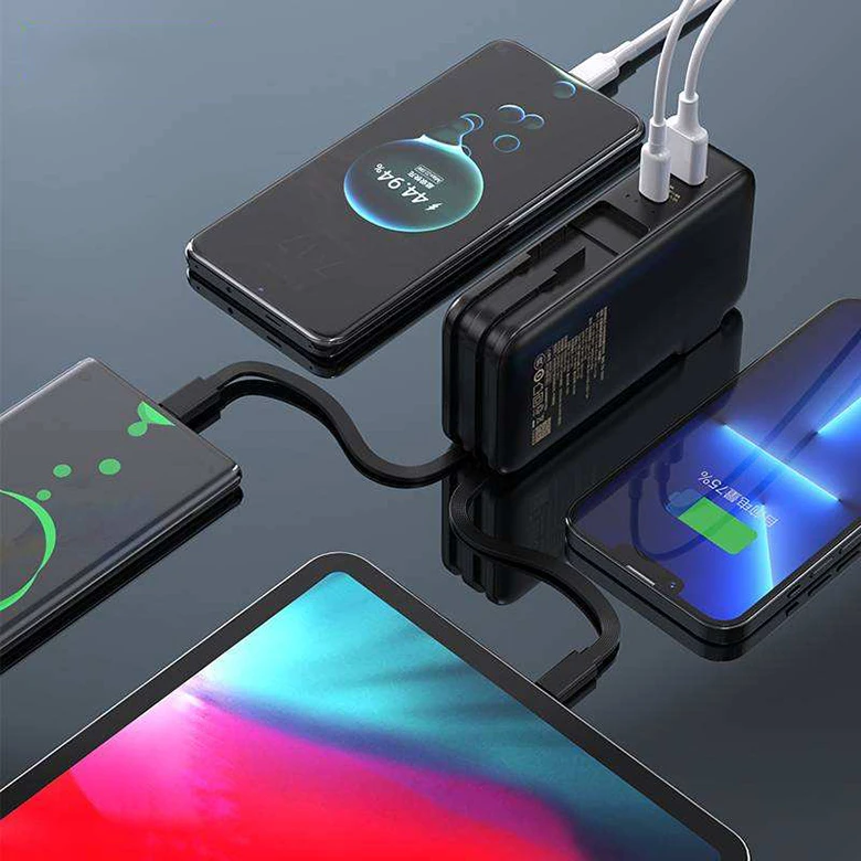 Đa cổng kết nối - Sạc dự phòng kiêm bộ sạc Pisen Quick High Power Box 10000mAh