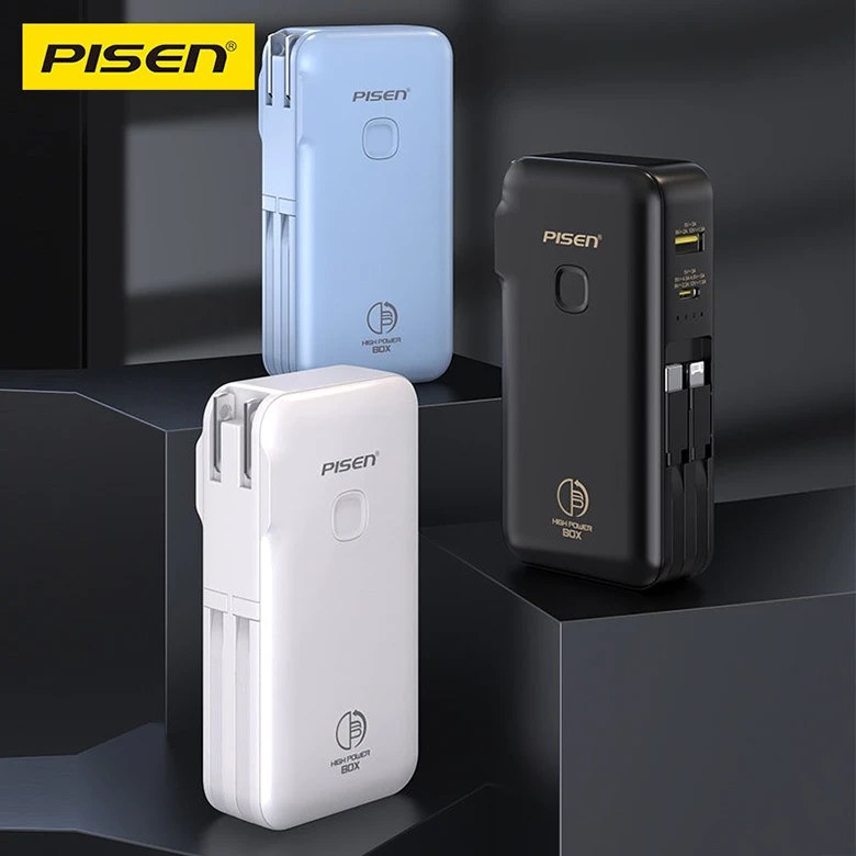 Thiết kế gọn nhẹ - Sạc dự phòng kiêm bộ sạc Pisen Quick High Power Box 10000mAh