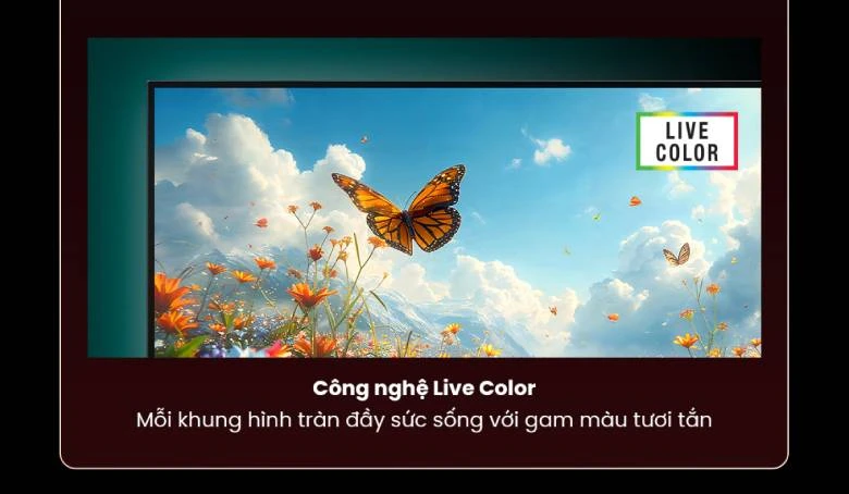 Sony Google TV 4K LED NỀN BRAVIA 2 II K-43S25VM2 - Công nghệ Live Color