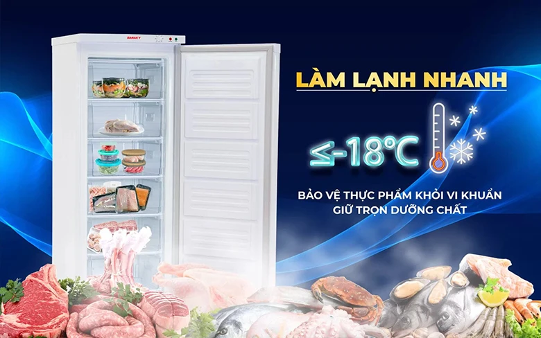 Sanaky 213 lít TD.VH-230VD làm lạnh sâu