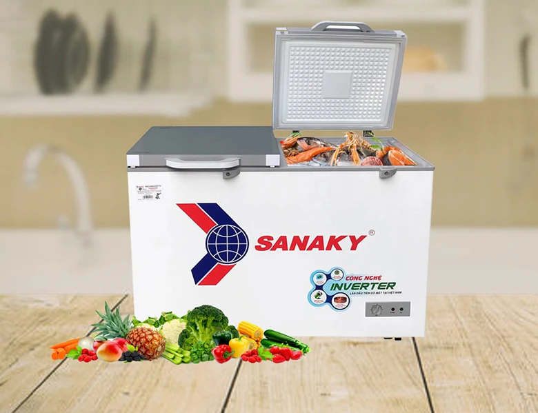 Tủ đông Sanaky Inverter 305 lít VH4099A4K