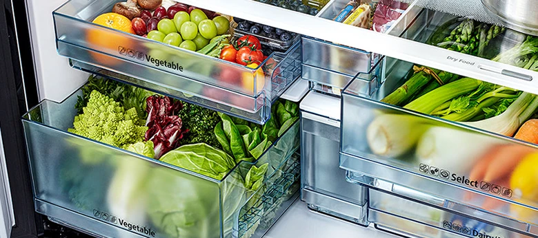 Tủ lạnh Hitachi Inverter 569 lít R-WB640PGV1(GCK) ngăn rau củ riêng biệt