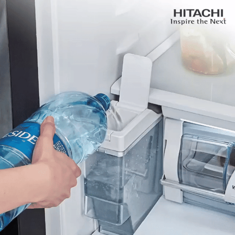 Tủ lạnh Hitachi Inverter 569 lít R-WB640VGV0(GBK) làm đá tự động