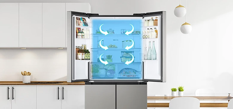 Tủ lạnh LG Inverter 474 lít LFB47SVM làm lạnh đa chiều