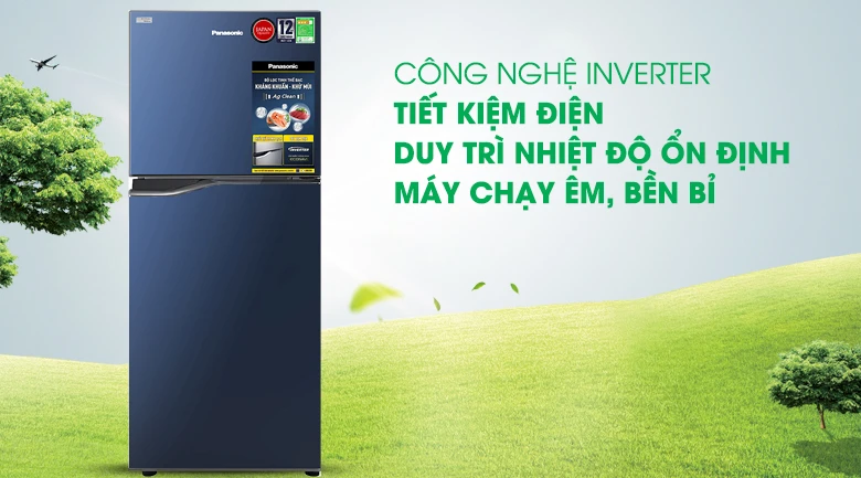 Tủ lạnh Panasonic Inverter 188 lít NR-BA229PAVN công nghệ inverter