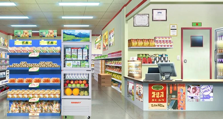 Tủ mát Sanaky 290 lít VH-358WL thiết kế nhỏ gọn tiện lợi